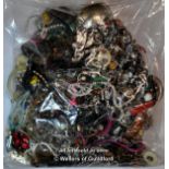 Sealed bag of costume jewellery, gross weight 4.01 kilograms