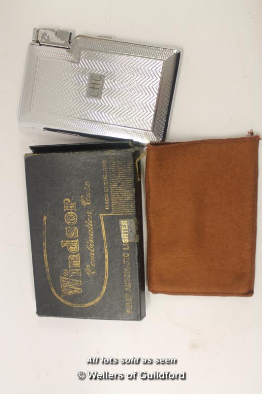 Stratton circular compact; Windsor combination case cigarette lighter, Gem travelling iron, all in - Image 4 of 7