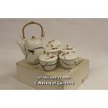 Modern boxed Japanese tea set by Koransha.