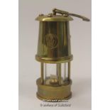 *Vintage miniature coal miners lamp (Lot Subject to VAT) (LQD98)