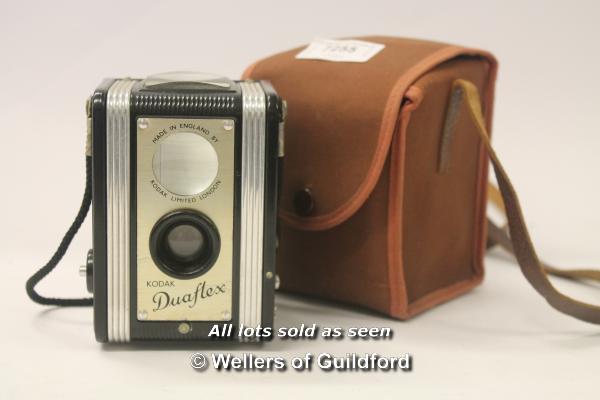 Vintage Kodak Duoflex camera with case