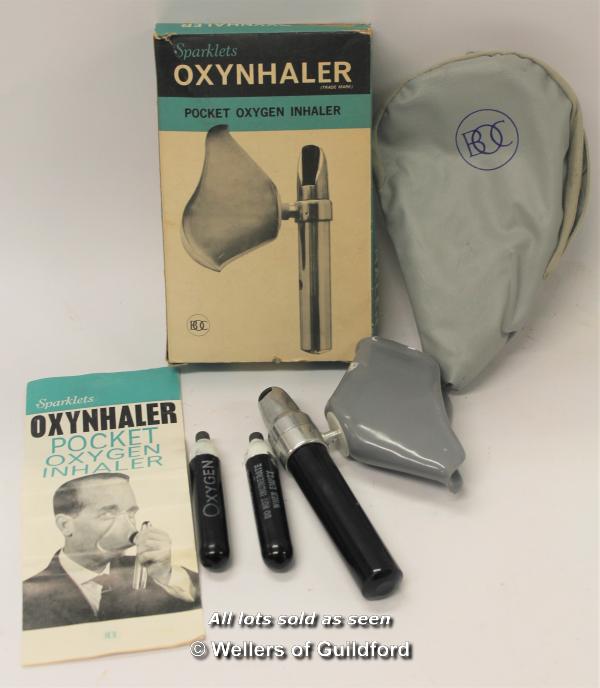 *Sparklets vintage pocket inhaler with original box and manual (Lot subject to VAT) (LQD98)