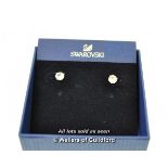 Pair of Swarovski crystal ear studs, boxed