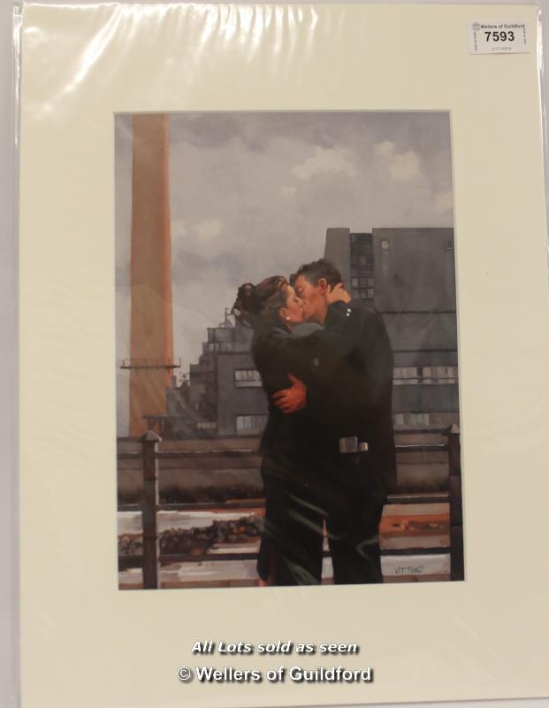 *Jack Vettriano - Long Time Gone - Rare Size 16" X 12" Mounted Print- (Lot Subject To VAT) [LQD100]