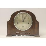 *Enfield royal pre-war 3 train wooden mantle clock (Lot subject to VAT) (LQD98)