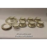 Ashley fine bone china with 22kt gold inlay, part tea service (21)