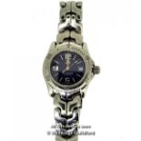 *Ladies' Tag Heuer Professional 200 Meters wristwatch, circular blue dial with baton and Arabic hour
