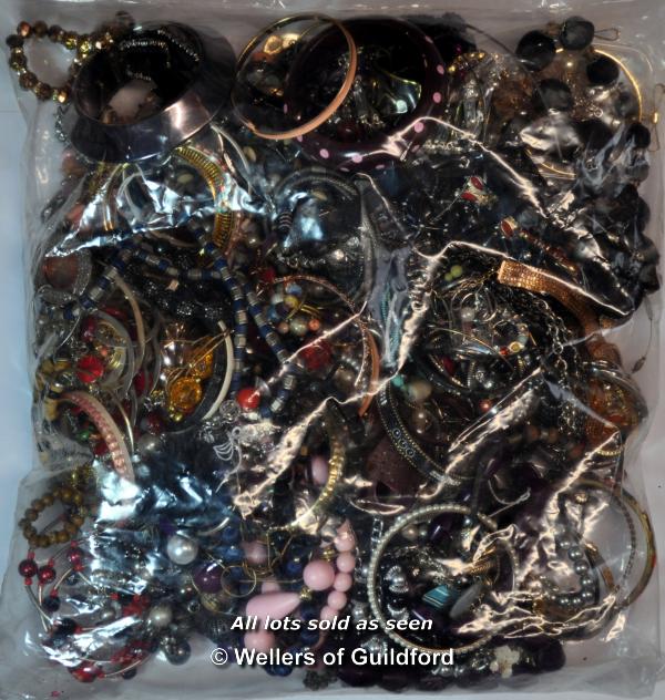 Sealed bag of costume jewellery, gross weight 3.53 kilograms