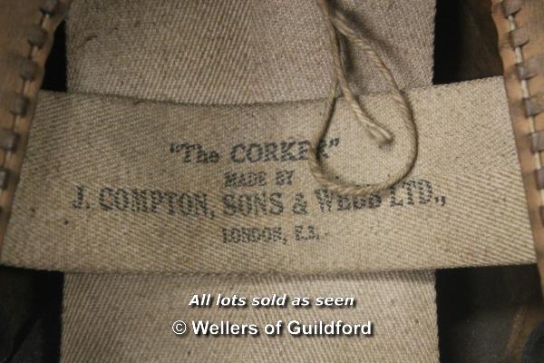 *Vintage leather and cork motorcycle helmet 'The Corker' (Lot subject to VAT) (LQD98) - Image 3 of 3