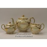 *Sadler cream lustre mother of pearl tea set (Lot subject to VAT) (LQD98)