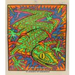 *Frank Kozik: signed silkscreen poster, El Lagarto Lizard, 117 / 150. (Lot subject to VAT)