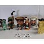 *Royal Doulton character jug Old Charley and nine further toby or character jugs (Lot subject to