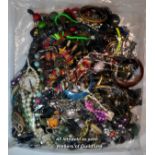 Sealed bag of costume jewellery, gross weight 3.77 kilograms