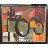 *Sarat Brian, acrylic on canvas, abstract, 79.5 x 98cm.