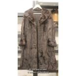 *A vintage 1970's Mink long fur coat size 10 - 12 (Lot subject to VAT) (LQD98)