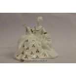 *Royal Doulton 'Antoinette' H.N 2326 Bone China Pretty Lady Glazed Figurine- (Lot Subject To VAT) [