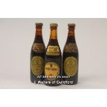 *Three vintage miniature bottles of Guinness (Lot subject to VAT) (LQD98)