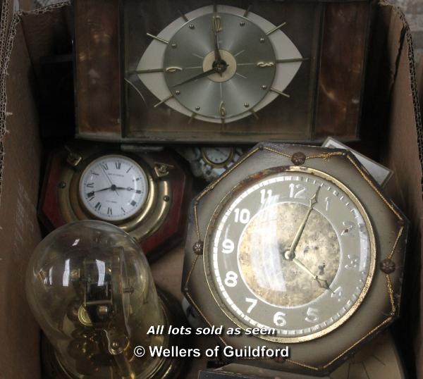 *Box of assorted clocks (Lot subject to VAT)