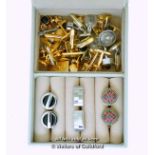 Small jewellery box containing cufflinks and dress studs