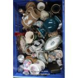 *Assorted china ware and collectables including trinket pots (Lot subject to VAT)