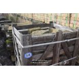 *CRATE CONTAINING A LARGE QUANTITY OF TRIANGULAR GRANITE COPING BRICKS