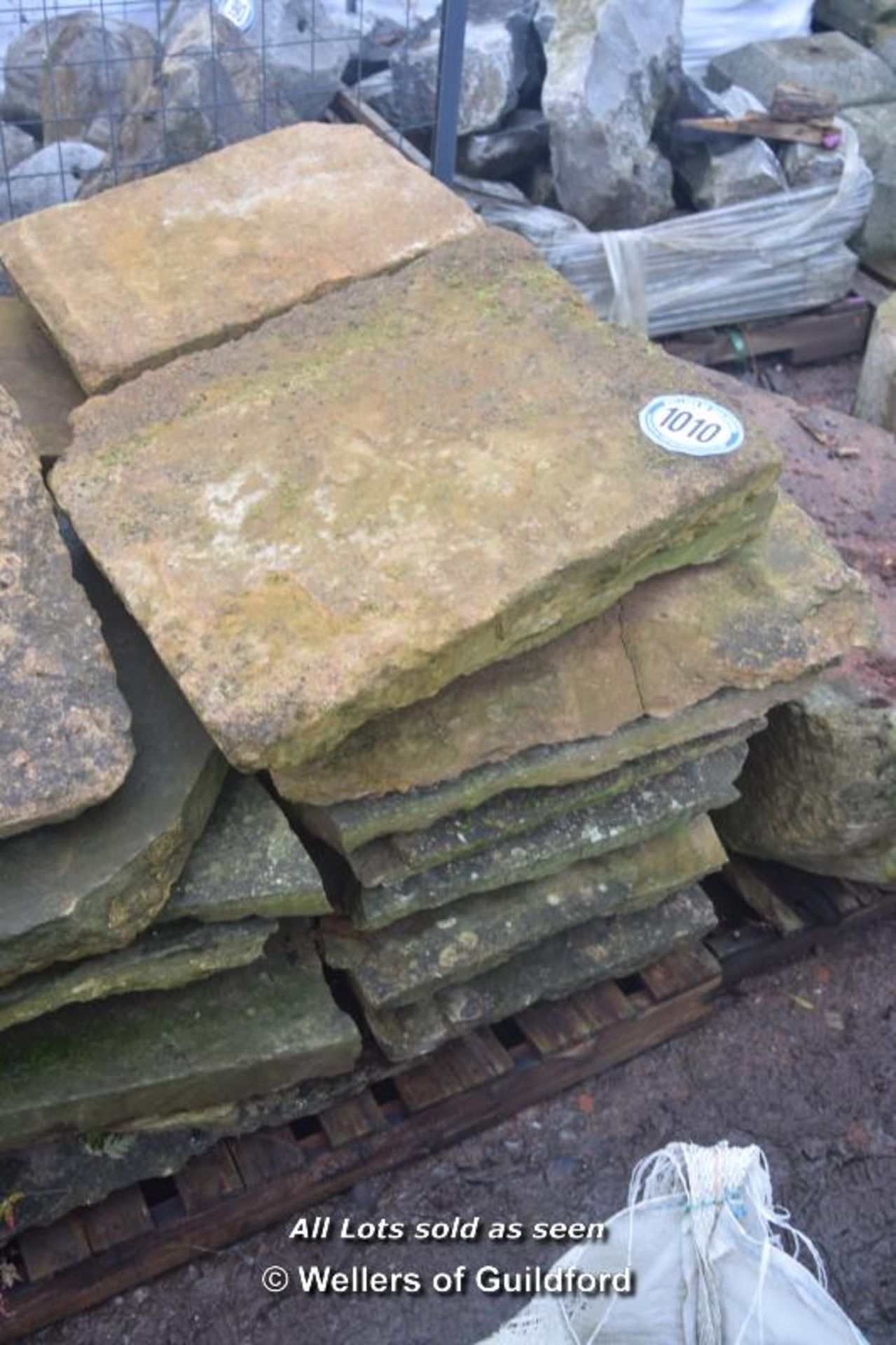 *PALLET OF APPROX SEVEN SQUARE METRES OF IRONSTONE