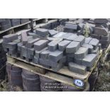 *PALLET OF APPROX ONE HUNDRED AND EIGHTY MAINLY IBSTOCK BLUE STRAIGHT EDGE PLINTH BRICKS