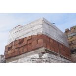 *PALLET OF APPROX FOUR HUNDRED RED STOCK BRICKS, 9" X 2 3/4"