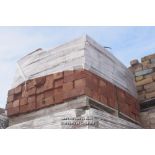 *PALLET OF APPROX FOUR HUNDRED RED STOCK BRICKS, 9" X 2 3/4"