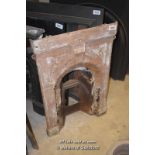 *CAST IRON FIREPLACE WITHOUT MANTEL 640MM X 970MM