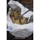 *BAG CONTAINING MIXED SAWN ON BED WALLING STONE