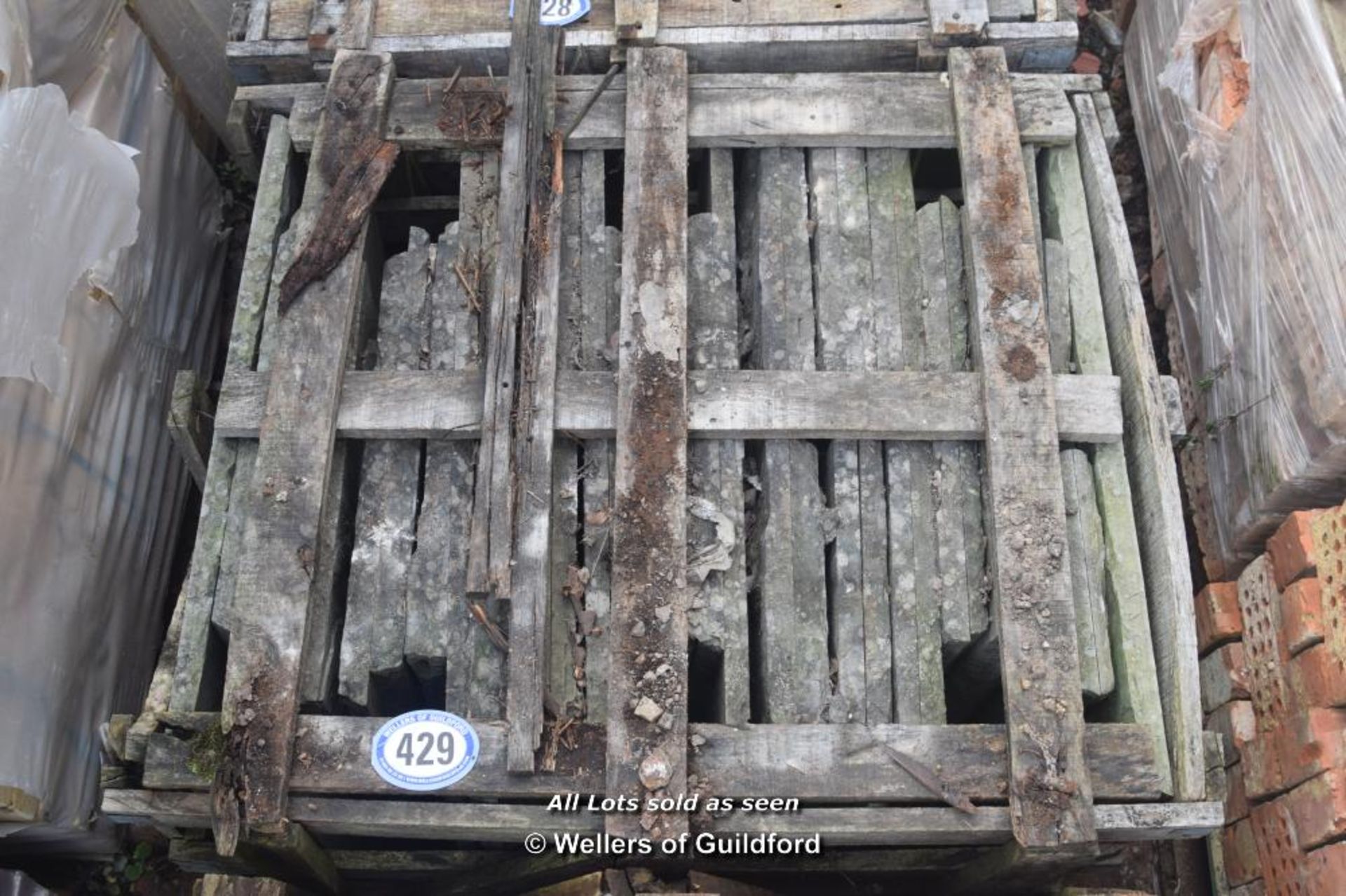 *CRATE CONTAINING APPROX TWELVE AND A HALF SQUARE METRES OF HONED KANDLA GREY NATURAL SANDSTONE