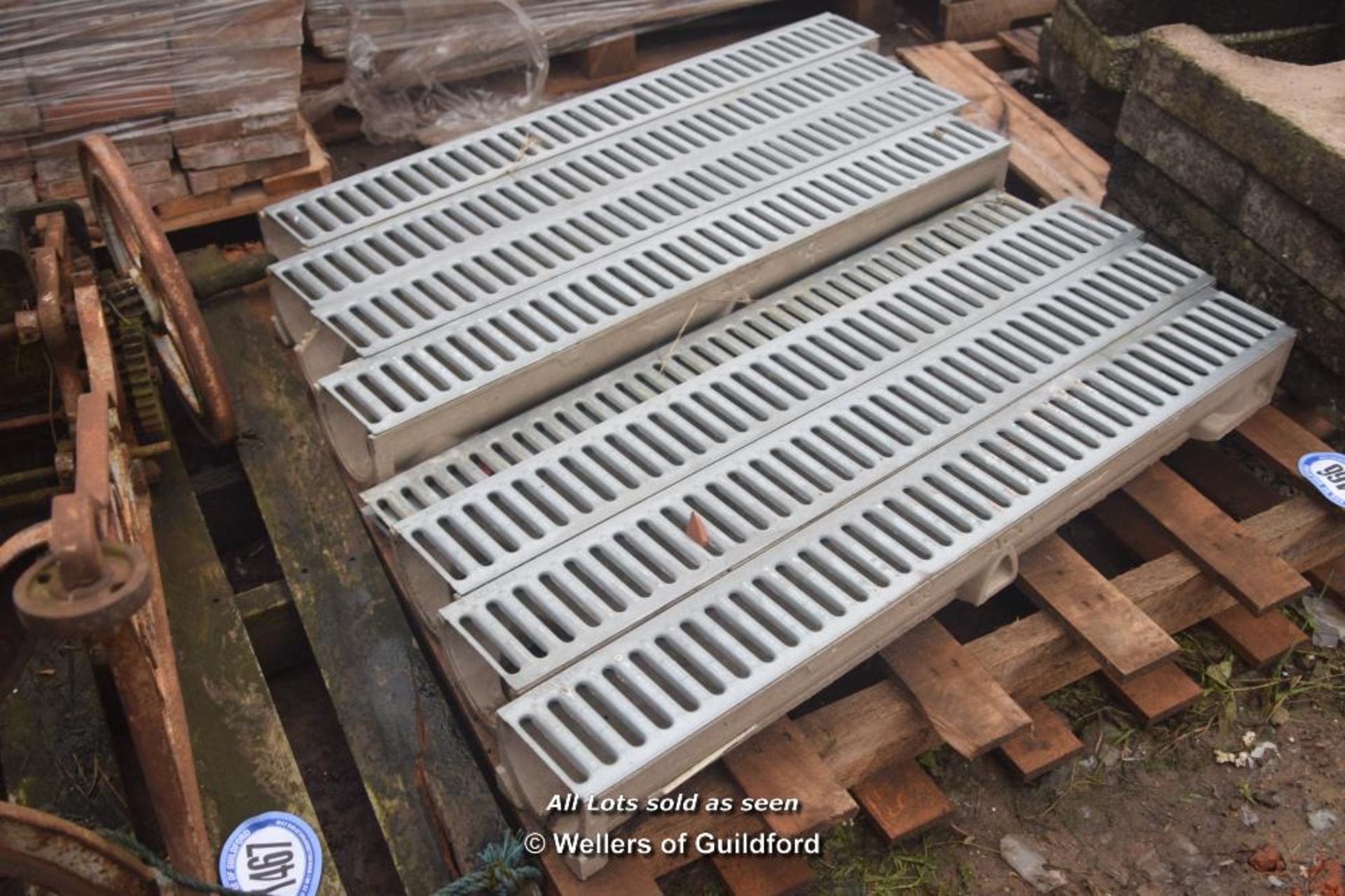 *PALLET OF SEVEN ACO DRAINS