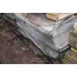 *PALLET OF APPROX TWENTY HOLLOW WALL COPING