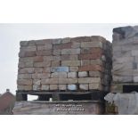 *PALLET OF APPROX FOUR HUNDRED RED STOCK BRICKS, 9" X 2 3/4"