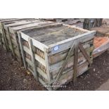 *CRATE CONTAINING APPROX TWO HUNDRED RED QUARRY TILES, EACH 300MM X 300MM