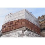 *PALLET OF APPROX FOUR HUNDRED RED STOCK BRICKS, 9" X 2 3/4"