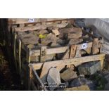 *CRATE CONTAINING MIXED ROCKERY STONE