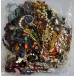Sealed bag of costume jewellery, gross weight 3.07 kilograms