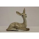 Lladro Deer Sitting,1064, 16.5cm.