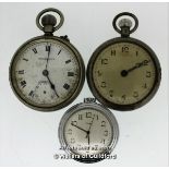 Three vintage pocket watches