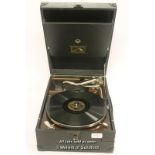 *Vintage Late '20's Portable HMV Gramophone No C101j Excellent Serviced [LQD106]