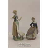 Two Lladro figuries, Evita 5212 (boxed) and Girl with Duck 1052. (2)