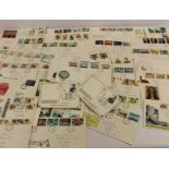 Approx 70 First Day Covers and two Royal Mail postcards.