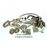 *Selection of mostly silver jewellery, gross weight 81.2 grams (Lot subject to VAT)