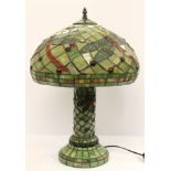 Tiffany style dragonfly table lamp, 56cm.