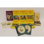 Quantity of vintage children's books including Rupert Little Bear Library.