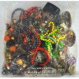 Sealed bag of costume jewellery, gross weight 3.456 kilograms