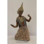 Lladro Thai Dancer, kneeling, 43.5cm.