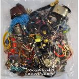 Sealed bag of costume jewellery, gross weight 3.39 kilograms